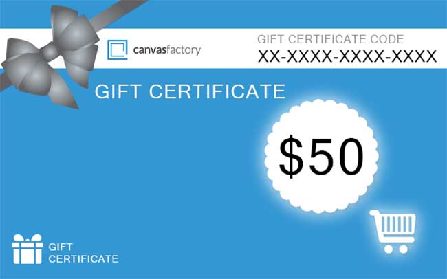Mothers Day Ideas - Canvas Factory Gift Certificate