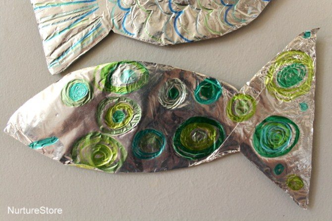 Art Projects For Kids - Foil Fish