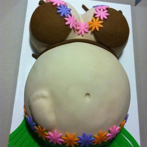 Baby Shower Food - Hawaii Cake