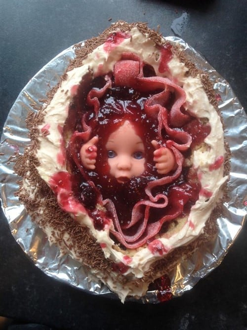 Baby Shower Food - Really Gross Cake