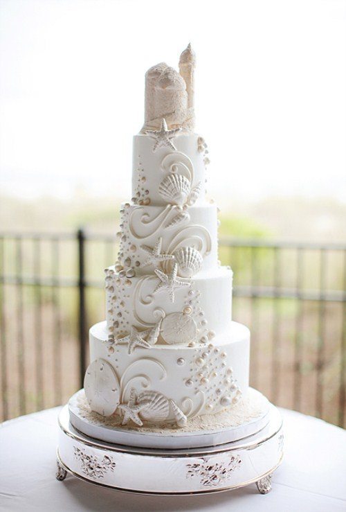Beach Wedding - Cake