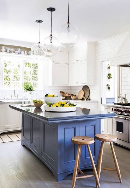 Contemporary Interior Design - Kitchen Blue