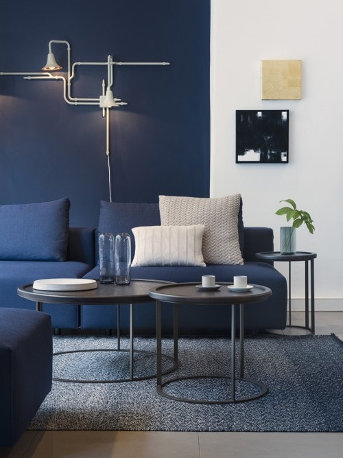 Contemporary Interior Design - Living Room Blue