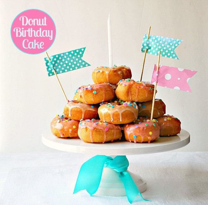 Coolest Birthday Cakes - Donut Stack
