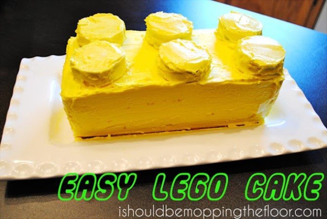 Coolest Birthday Cakes - One Big Lego Brick