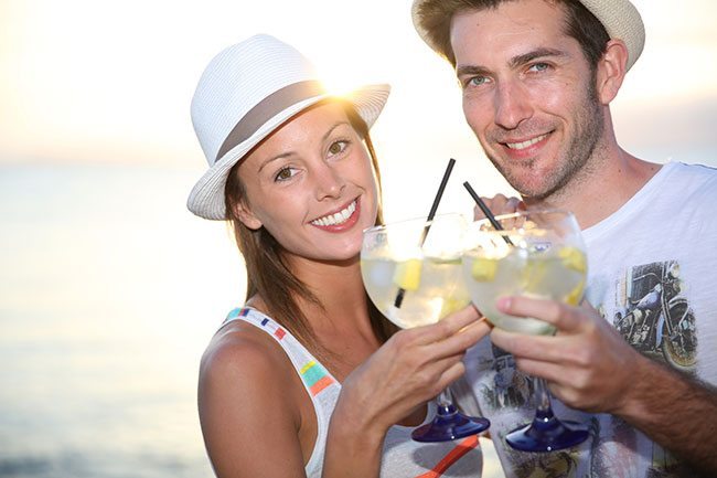 Photo Prints - Camera Etiquette - Couple Enjoying Cocktails