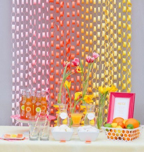 Wall Designs - Paper Chain Backdrop