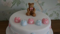 10 Cute As a Button Baby Shower Cakes