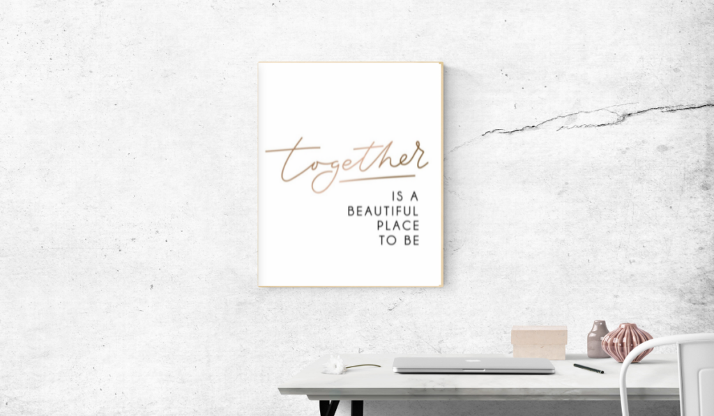 romantic wall art quotes