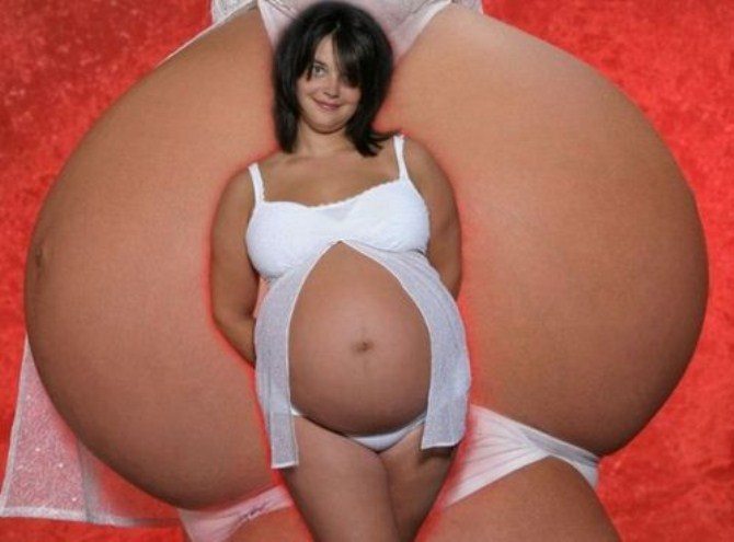 Awkward Pregnancy Photos - Shot From Many Angles