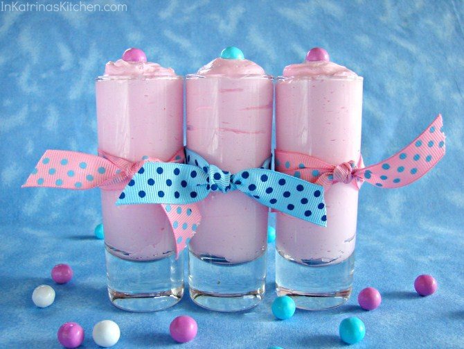 Baby Shower Food Ideas - Cotton Candy Mousse