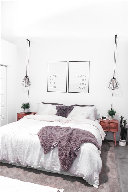 Budget Friendly Bedroom Decorating Ideas - Urban Industrial Style