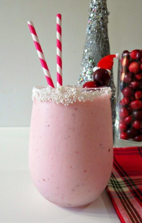 Christmas Breakfast Ideas - Cranberry Smoothie