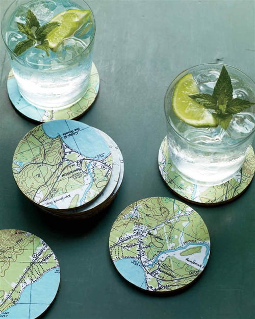 Christmas Gifts For Boyfriend - Map Coasters