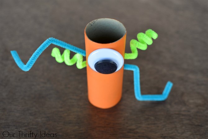 Craft For Toddlers - Toilet Paper Roll Monsters