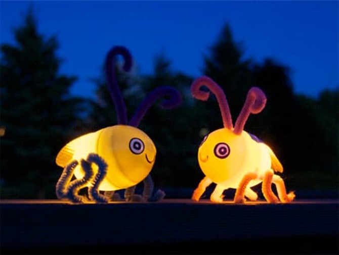 Easy Craft Ideas For Kids - Fireflies