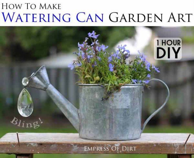 Garden Art Ideas - Watering Cans