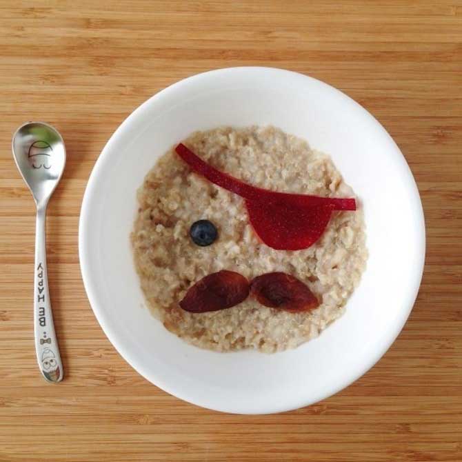 Healthy Snack Ideas - Pirate Oatmeal