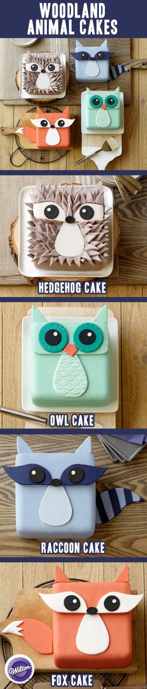 Kids Birthday Cakes - Woodland Animal Cake