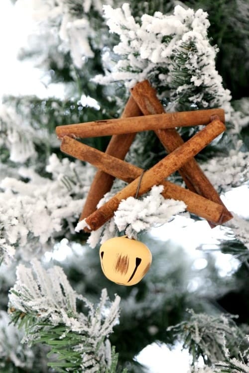 Kids Christmas Crafts - Cinnamon Stick Ornamant