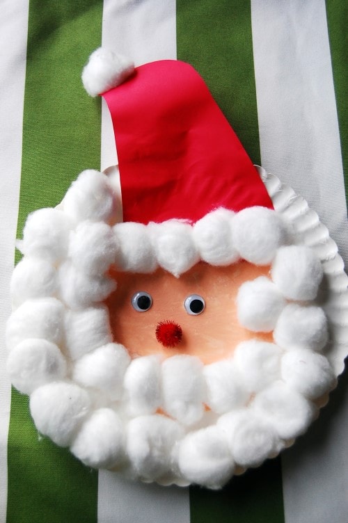 Kids Christmas Crafts - Paper Santa 2