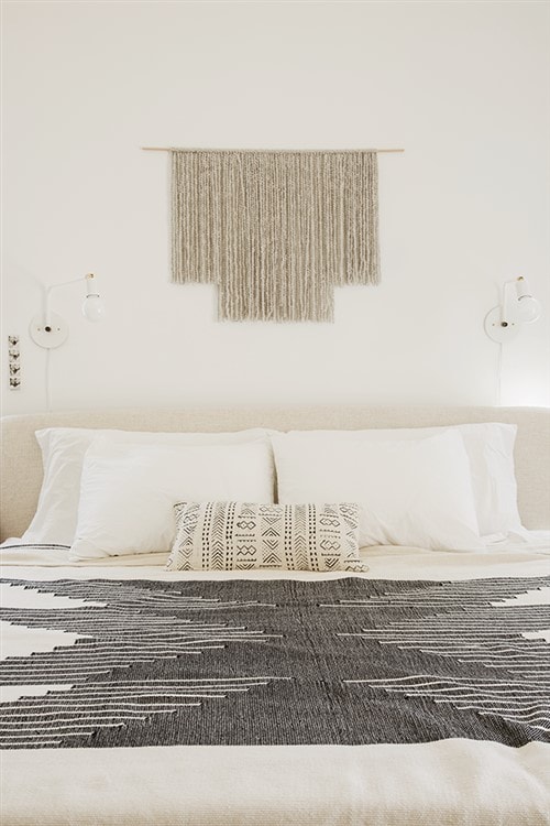 Master Bedroom Decorating Ideas - Woven Wall Hanging