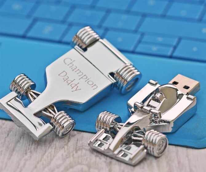 Personalised Gift Ideas - F1 Racing Car Memory Stick