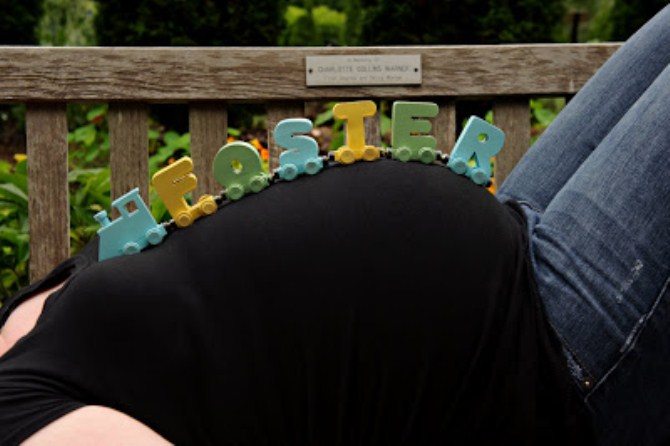 Pregnancy Photos - Baby Blocks