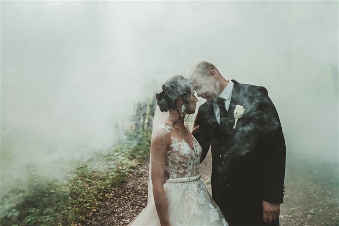 Unique Wedding Photo Ideas - In The Forest