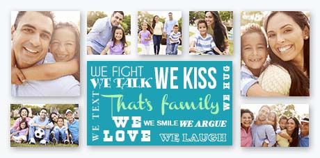 Photo Gifts - Family Wall Display