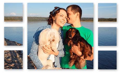 1 Year Anniversary Gift Ideas - Split Image Canvas