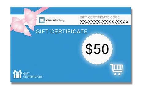 Mothers Day Gift Idea - Canvas Factory Gift Voucher