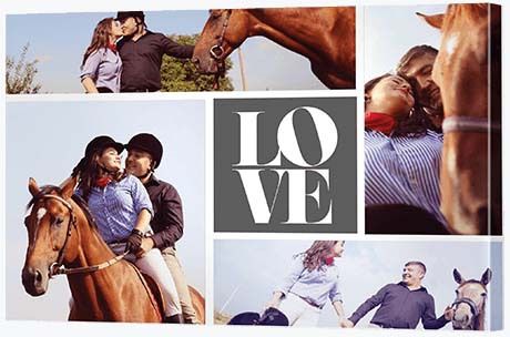 Silver Wedding Anniversary - Love Collage