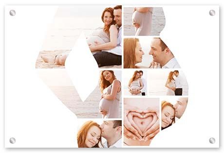 2nd Wedding Anniversary Gifts - Glass Collage