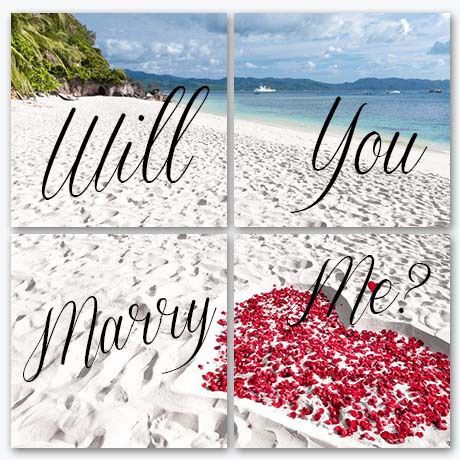 Valentines Gifts - Canvas Split Image Print