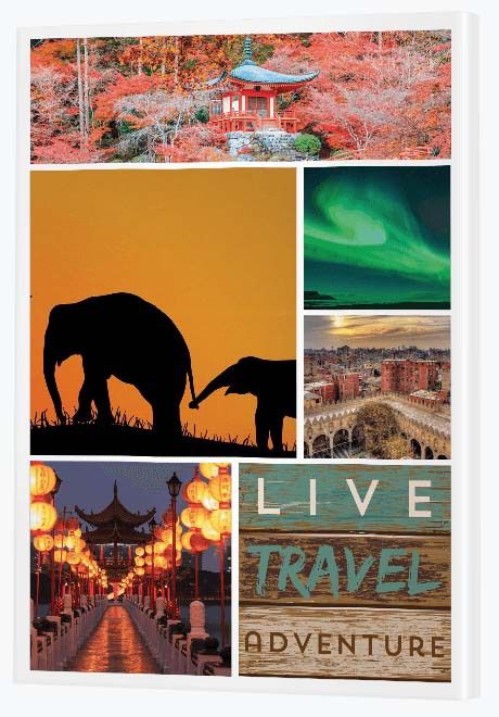 2nd Wedding Anniversary Gifts - Travel Collage