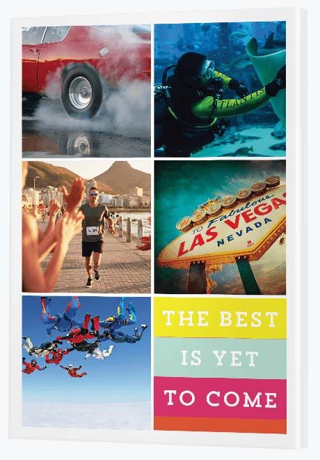 40th Birthday Gift Ideas - Themed Collage