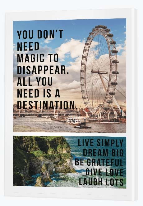 Going Away Gift Ideas - Quote Collage