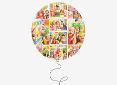 Silhouette Image Collage - Baby Balloon