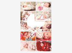 Silhouette Image Collage - Baby Carriage