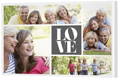 10th Wedding Anniversary Gift - Themed Canvas Collage