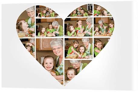 70th Birthday Gift Ideas - Heart Collage