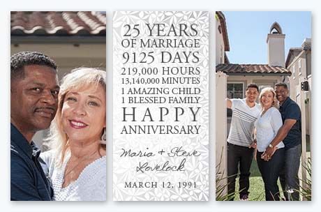 Silver Wedding Anniversary -