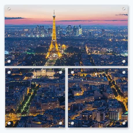 20th Wedding Anniversary Gifts - Glass Split Image Print