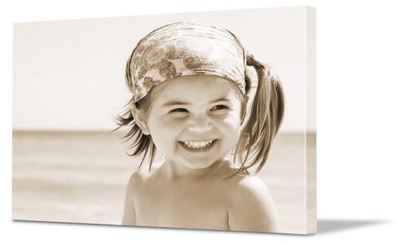 Photos on canvas printing effects