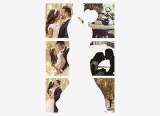 Silhouette Image Collage - Bride Groom