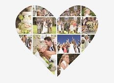 Silhouette Image Collage - Heart