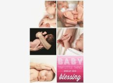 Themed Photo Montage - Baby girl