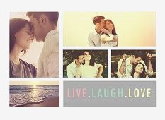 Themed Photo Montage - Live laugh love