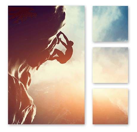 5 Year Anniversary Gift Ideas - Split Image Print